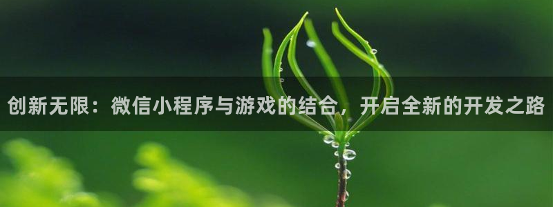 沐鸣2登录注册：创新无限：微信小程序与游戏的结合，开启全新的开发之路