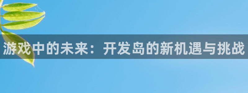 沐鸣娱乐2是正规平台么：游戏中的未来：开发岛的新机遇与挑战